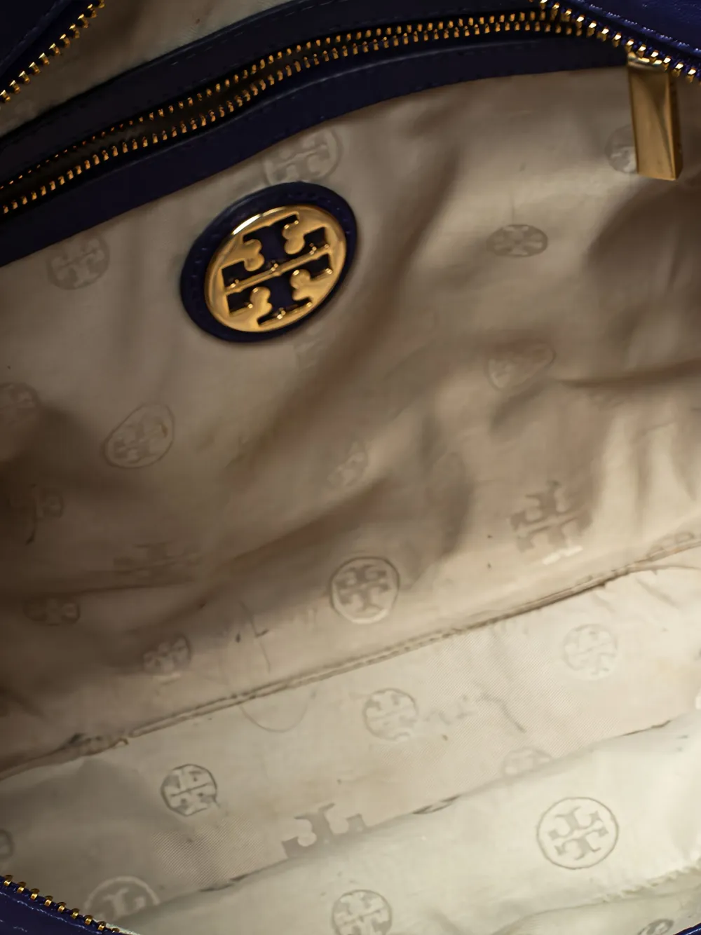 Pre-owned Tory Burch Hannah Leather Satchel Bag