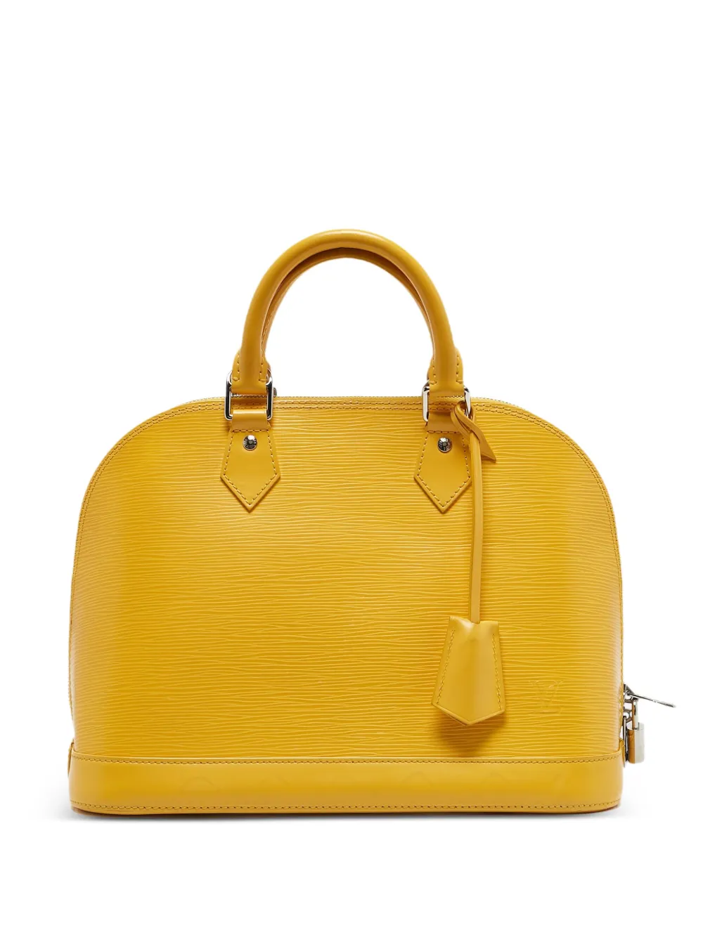 Louis Vuitton Pre-Owned Alma PM textured leather tote bag | Yellow | Image 1