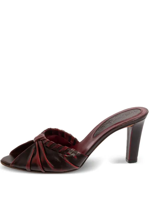 Saint Laurent Pre-Owned sandalias con puntera abierta y tacón de 75mm