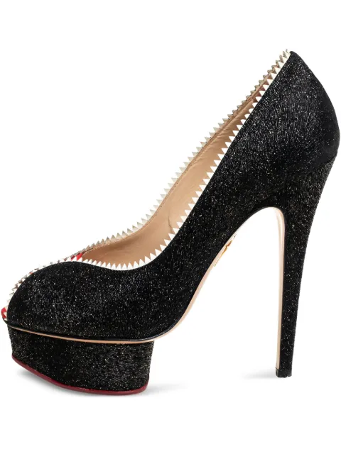 Charlotte Olympia pre-owned 140mm peep-toe platform pumps