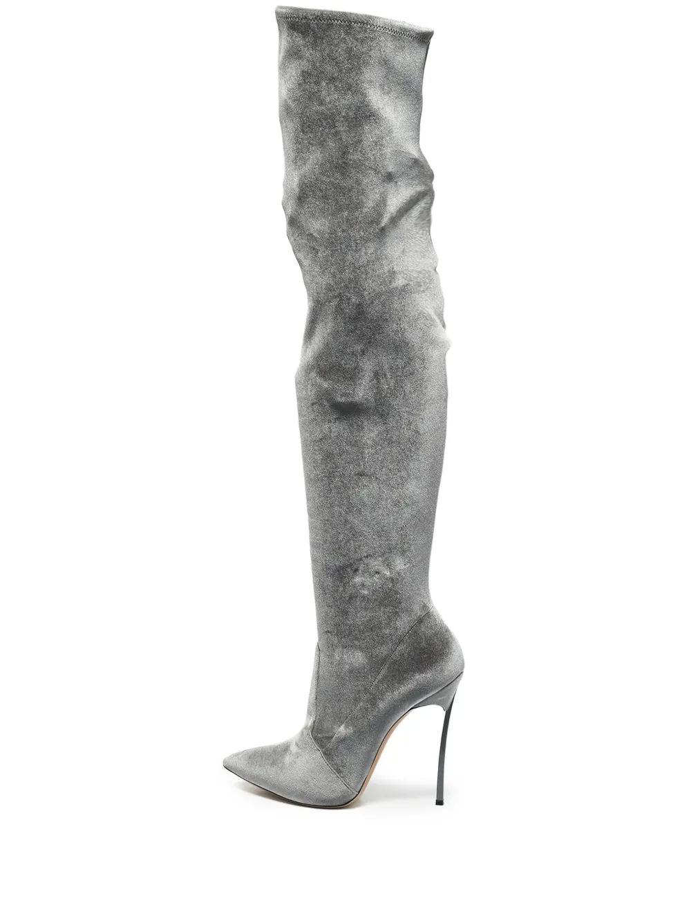 Casadei Vintage pre-owned 125mm thigh-high boots | Grey | Image 1