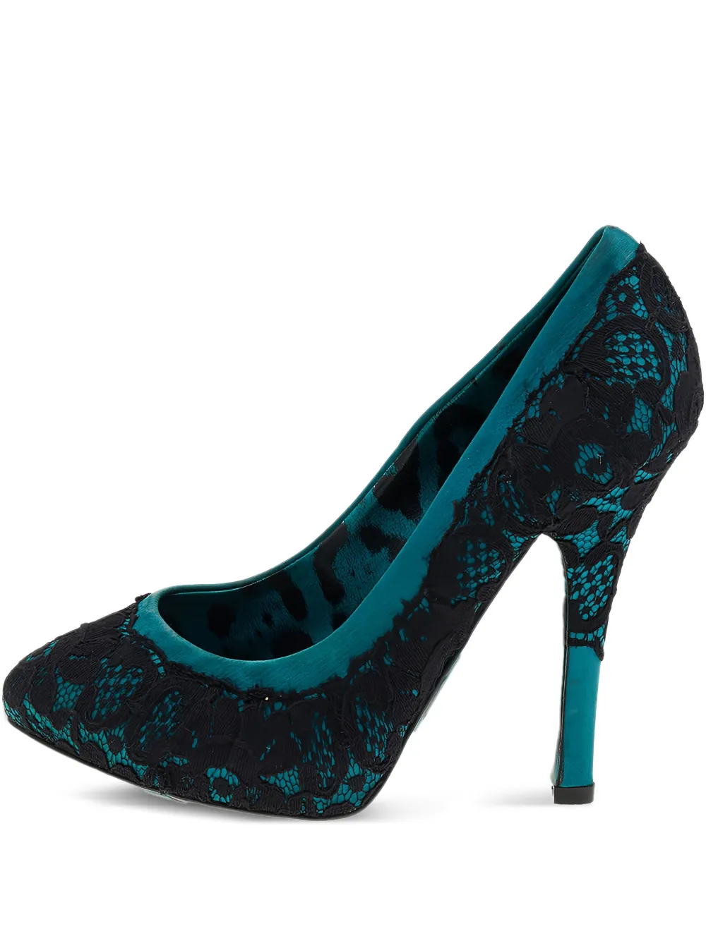 Dolce & Gabbana Pre-Owned zapatillas con detalles de encaje y tacón de 110mm | azul | Image 1