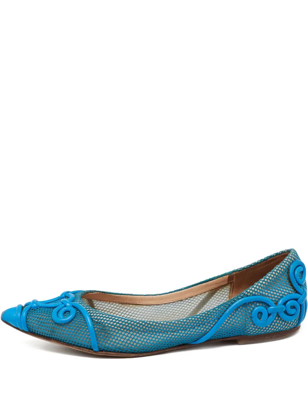 mesh ballerina shoes