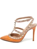 Valentino Garavani Pre-Owned 100mm Rockstud pointed-toe pumps - Neutrals