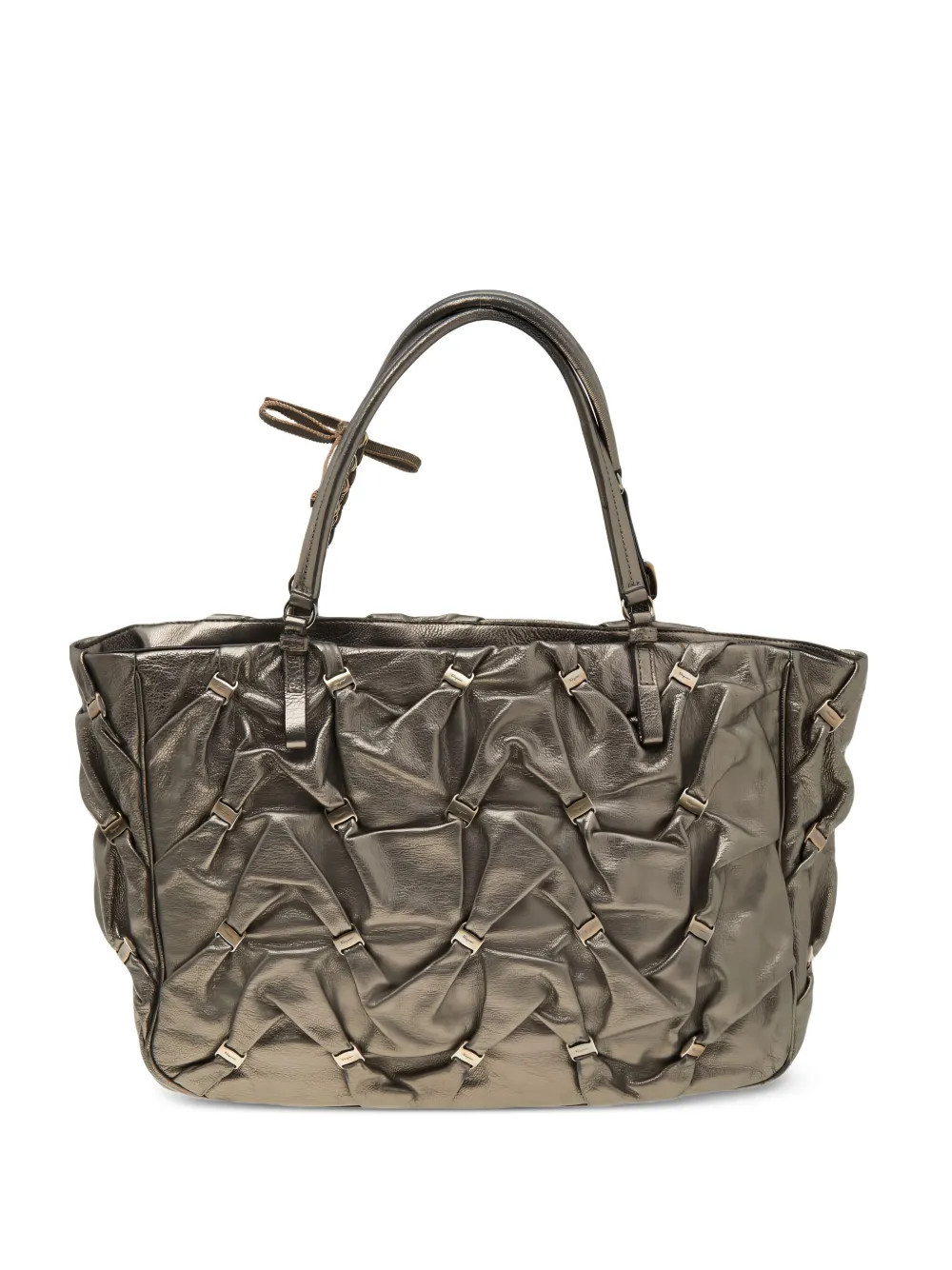 Ferragamo Pre-Owned tote texturizada | dorado | Image 1