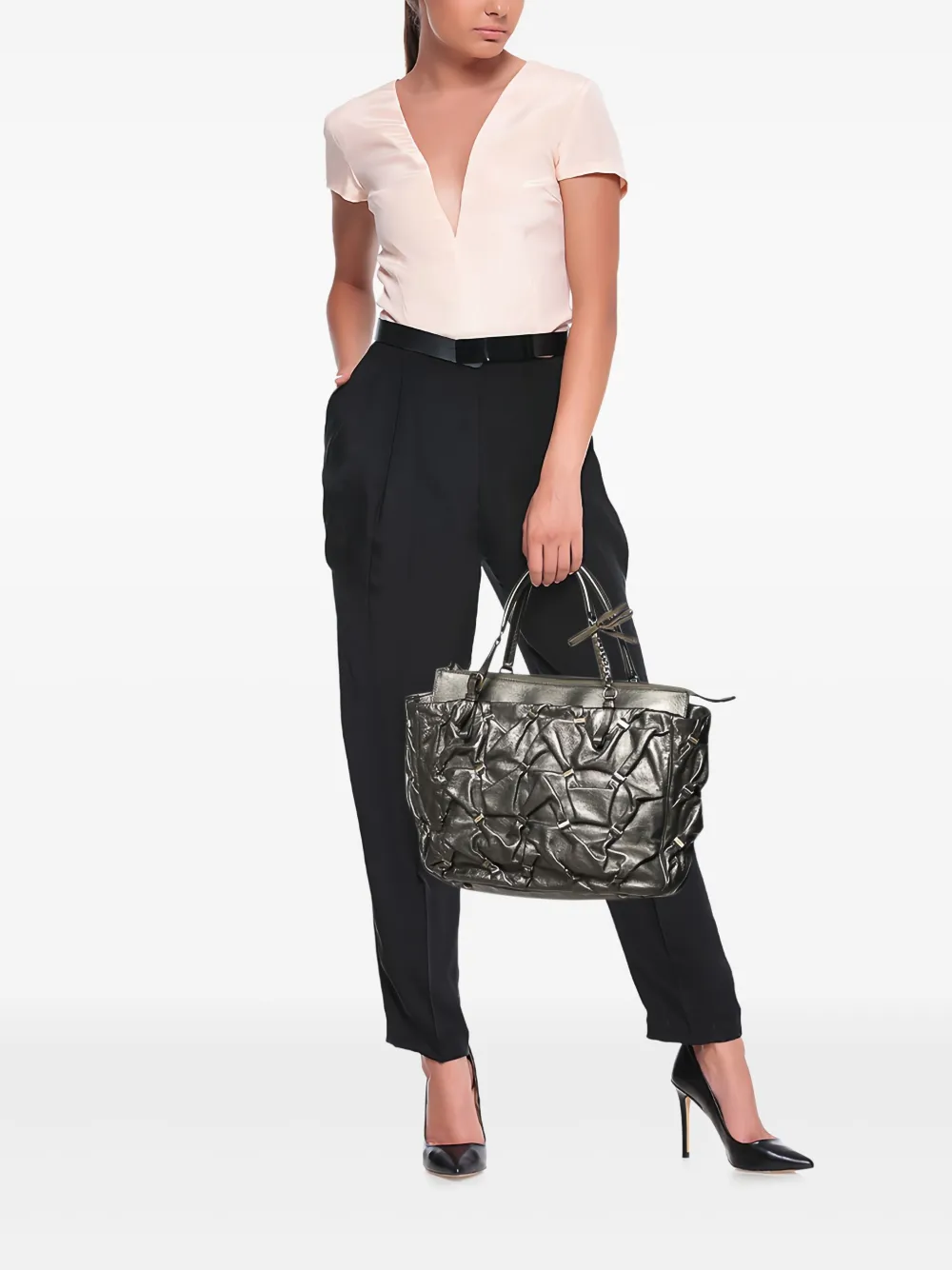 Ferragamo Pre-Owned tote texturizada | Estilos de archivo | Image 2