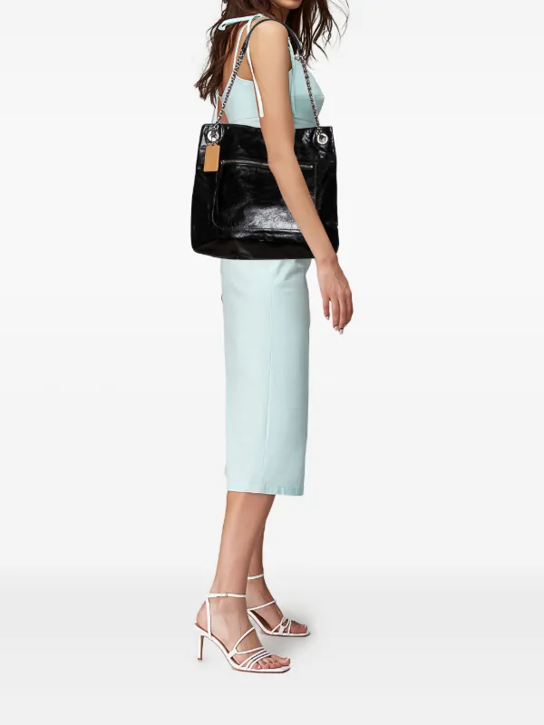 Coach Vintage Leather Tote Bag | Black | FARFETCH CA