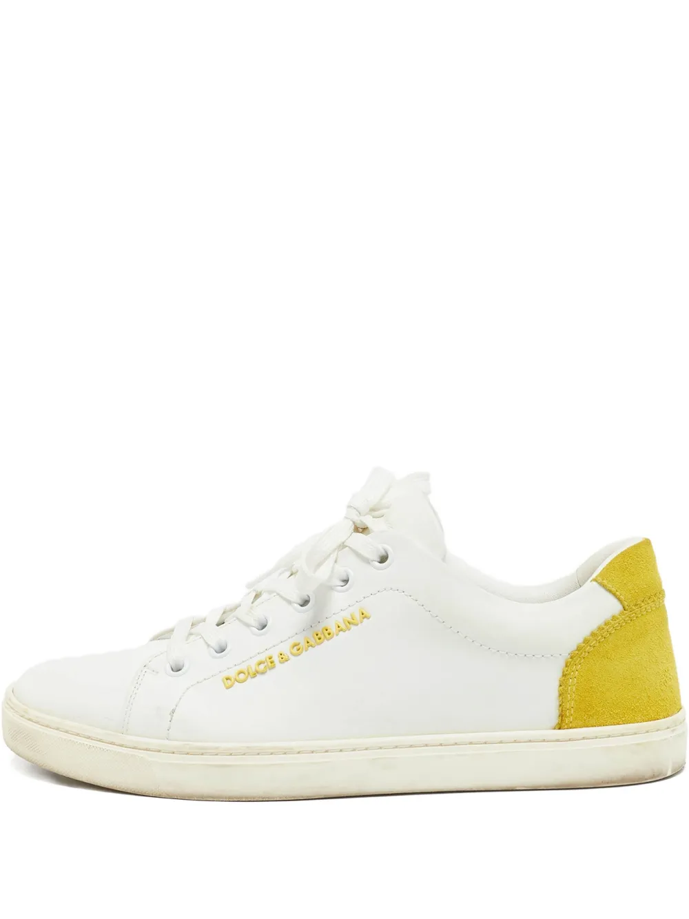 Dolce & Gabbana Pre-Owned suede leather sneakers | White | Image 1