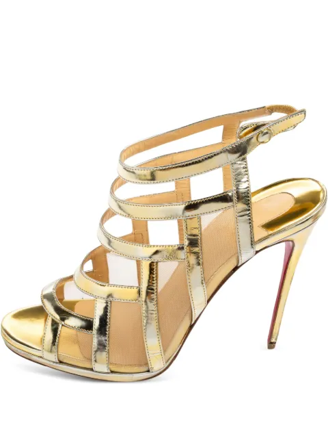 Christian Louboutin Pre-Owned 2024 120mm Nicole leather sandals