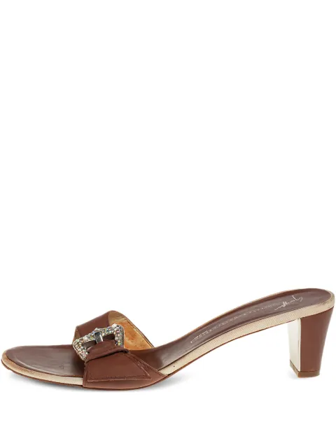 Giuseppe Zanotti Vintage pre-owned 60mm buckle-detail leather sandals