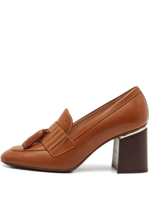 Tod's pre-owned 75mm tassel-embellished pumps