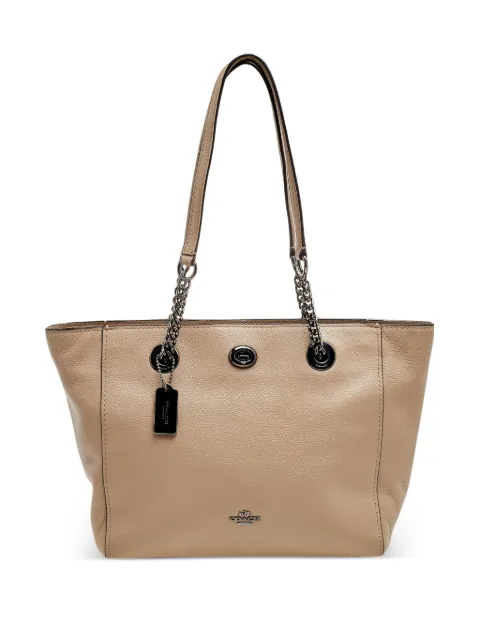 Coach pre-owned chain-detail tote bag