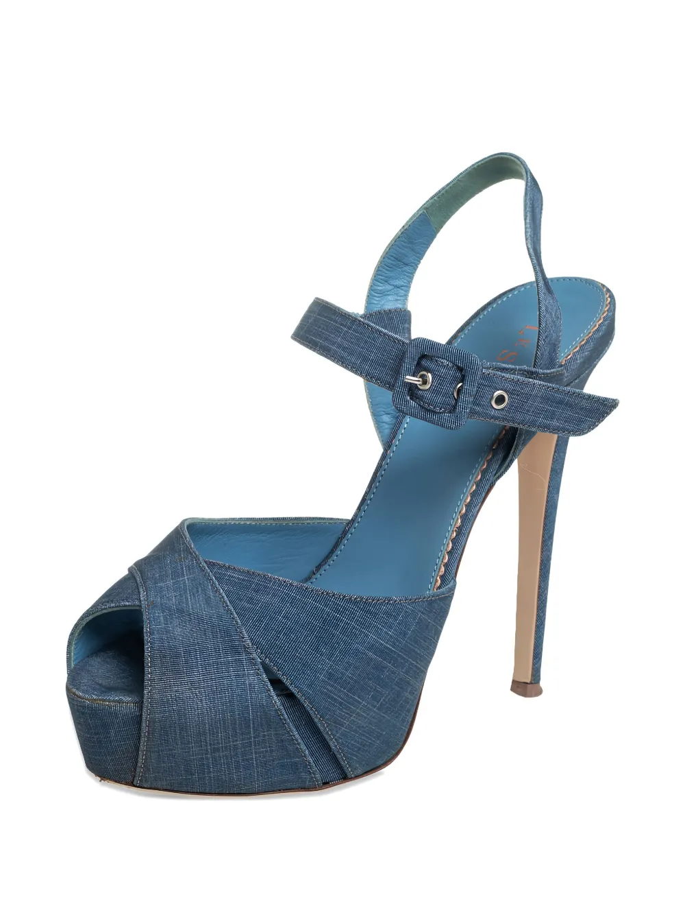 Le Silla Pre-owned 125 mm sandalen met plateauzool en stiletto-hak - Blauw