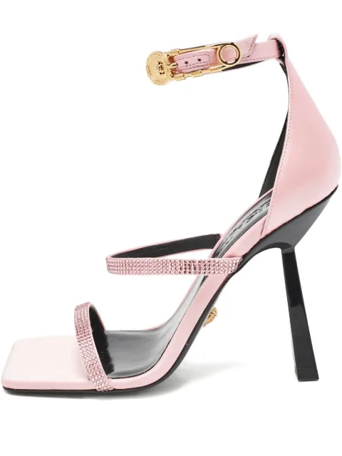 Versace Pre-Owned 110mm satin rhinestone-embellished sandals