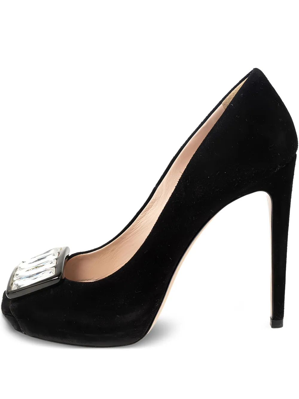 Miu Miu Pre-Owned 115mm leather heeled pumps | Black | Image 1