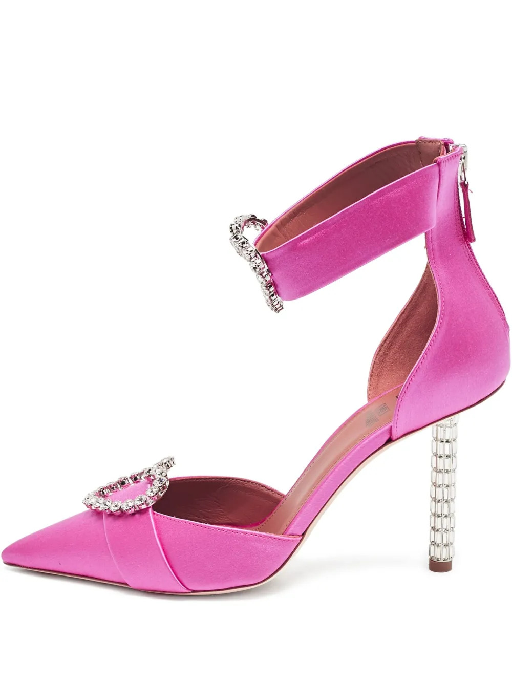 Pre-owned Malone Souliers X Emily In Paris 100mm Camille Pumps In Pink