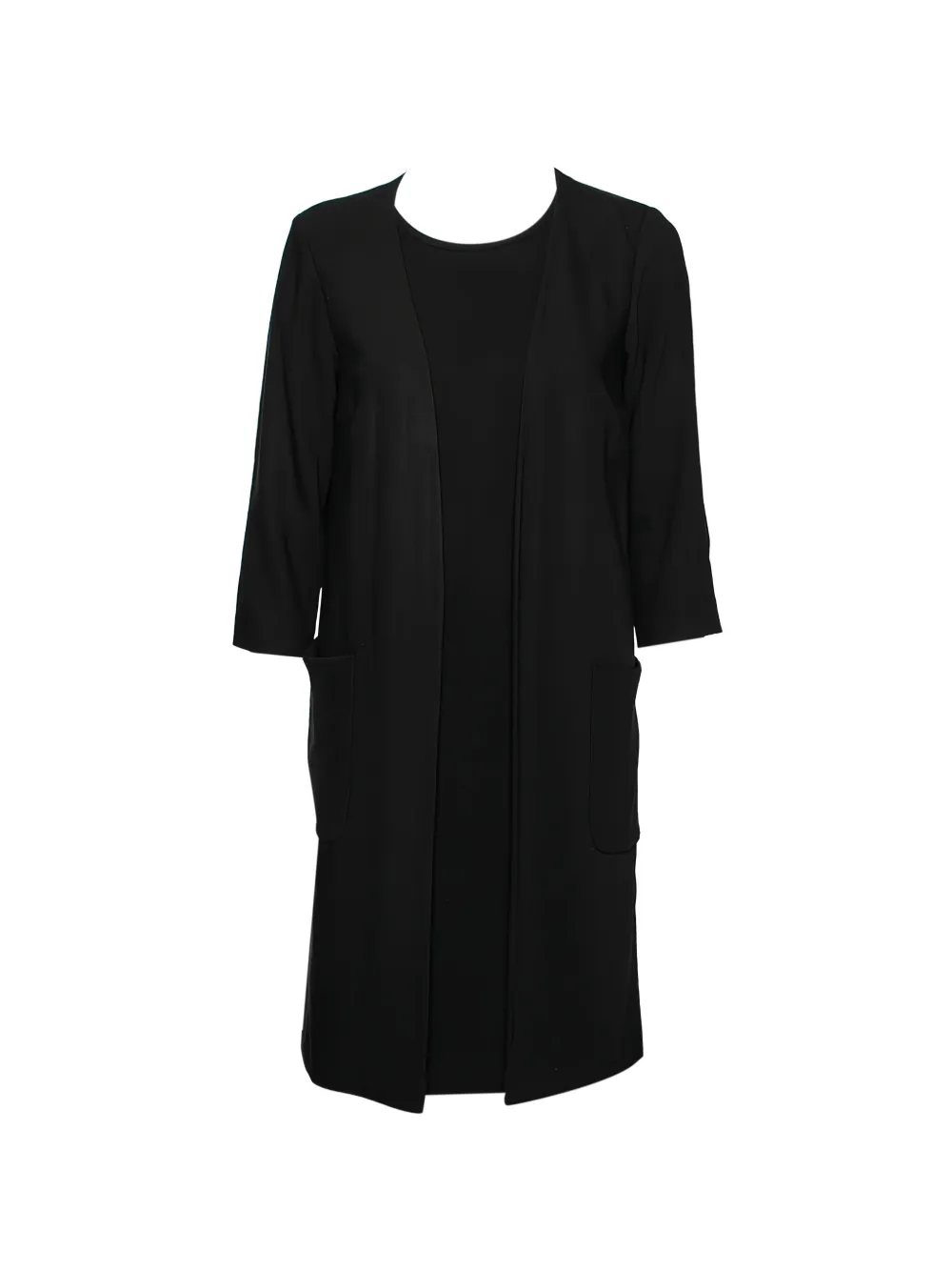 Max Mara layered-detail mini dress - Black