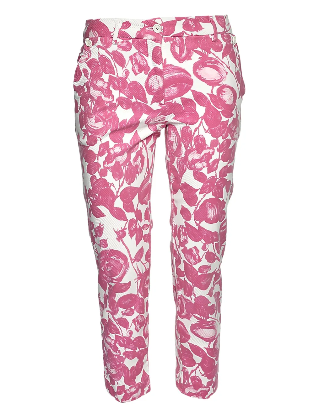 Dolce & Gabbana Pre-Owned floral-print cropped trousers | Pink | Image 1