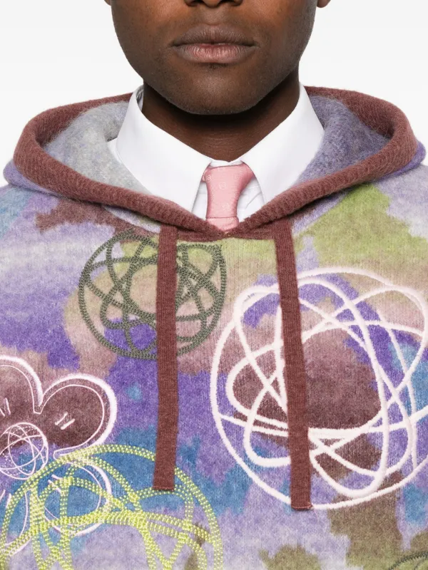 Kenzo x Futura 2000 Drawstring Hoodie | Purple | FARFETCH ZA