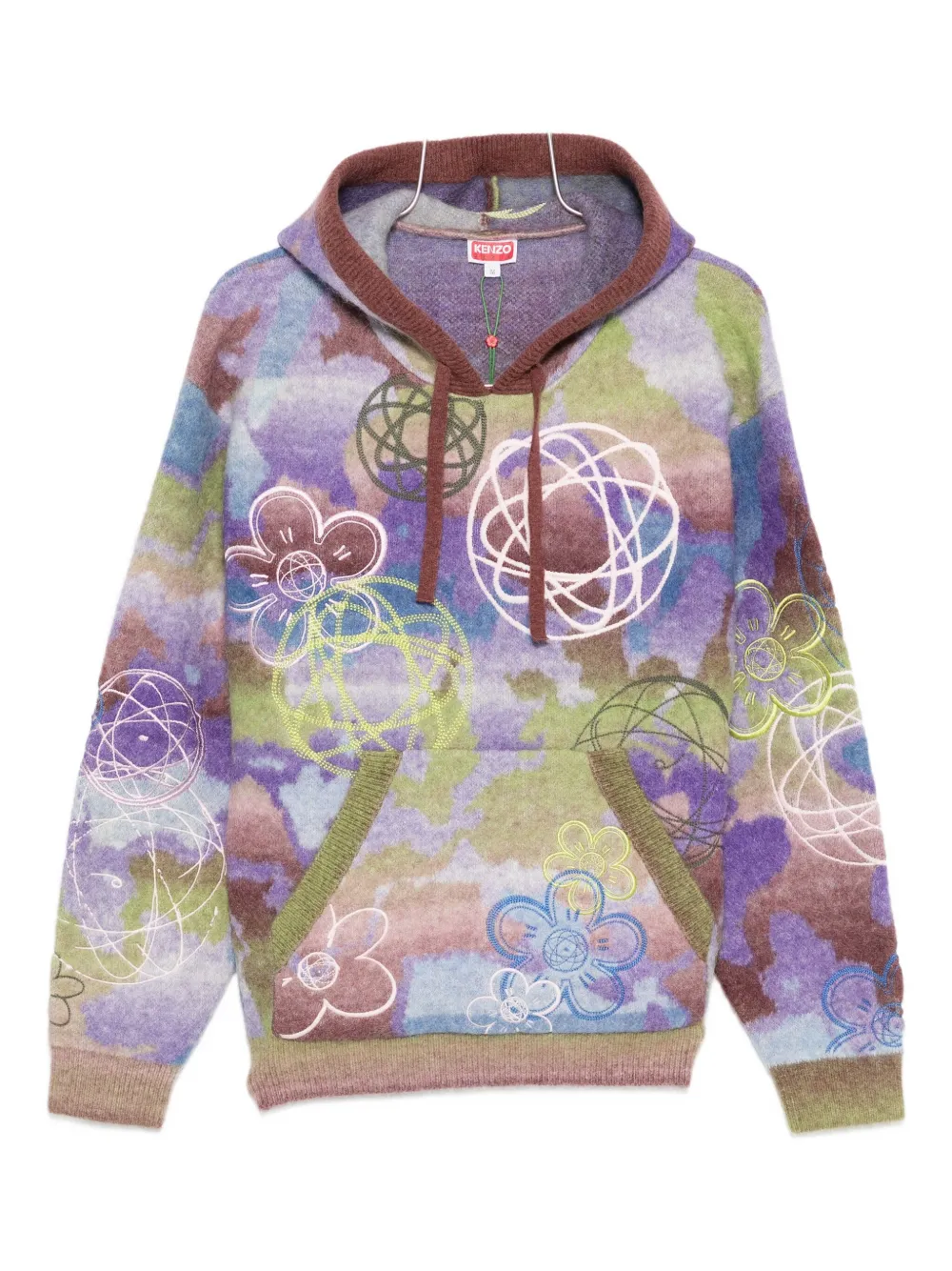 Kenzo X Futura 2000 Drawstring Hoodie In Multi