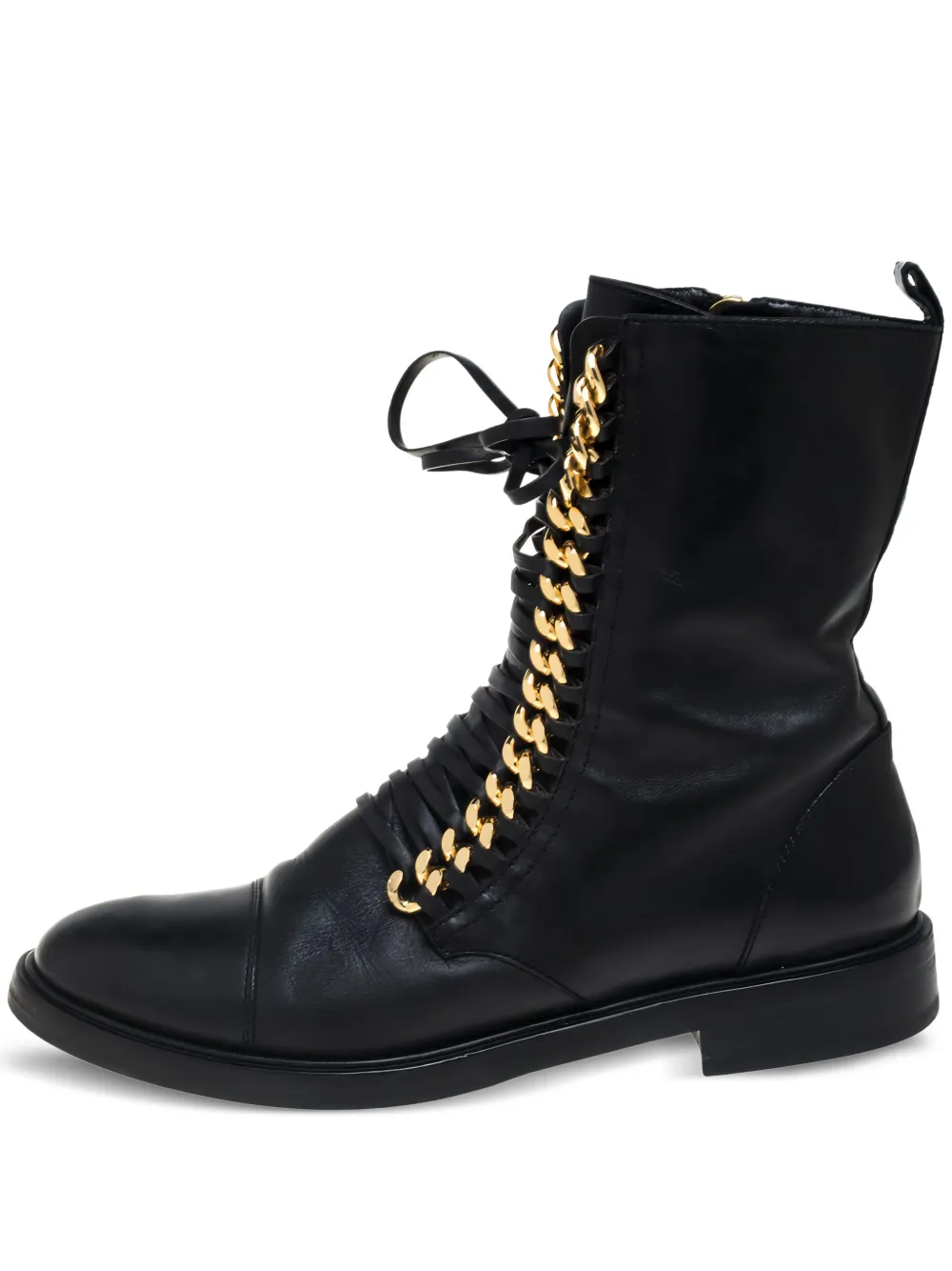 Casadei Vintage Pre-owned Stiefel mit Kettendetail - Schwarz