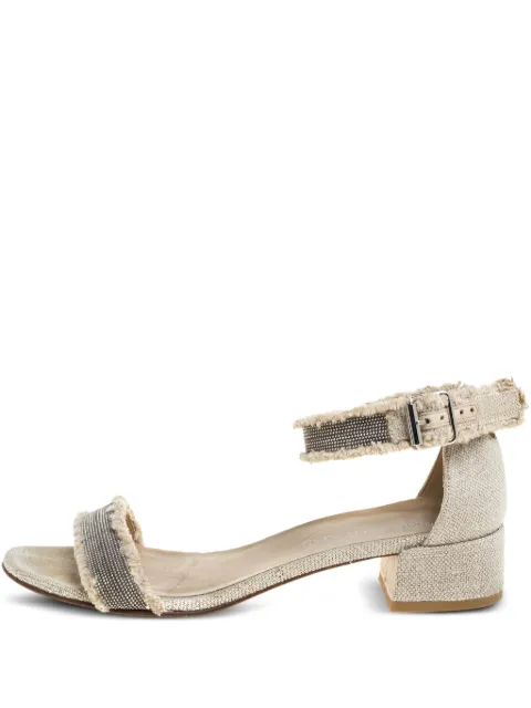 Stuart Weitzman 2024 pre-owned Vaneli chain-embellished sandals