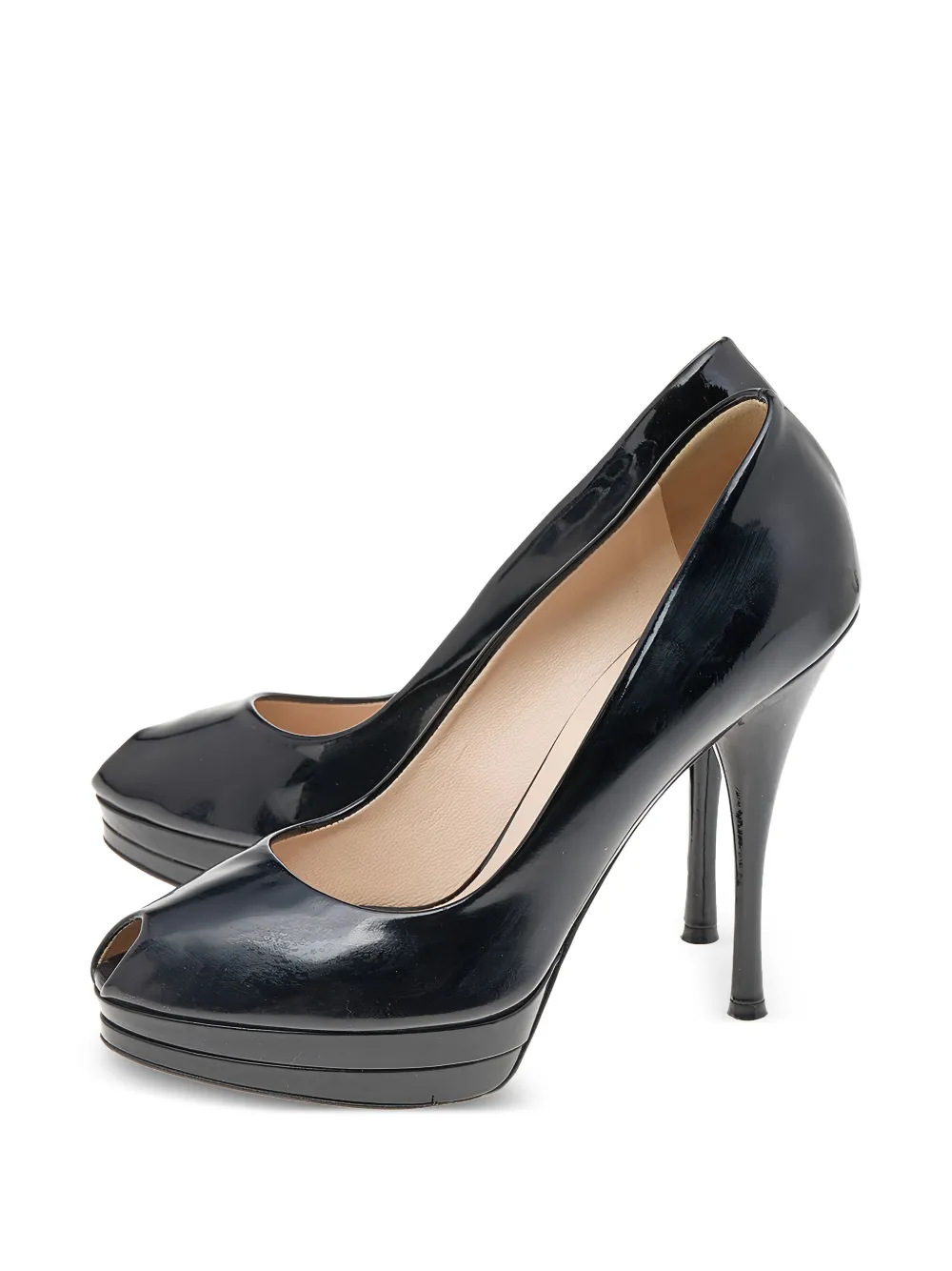 Versace Pre-Owned patent-leather platform pumps | Image 2