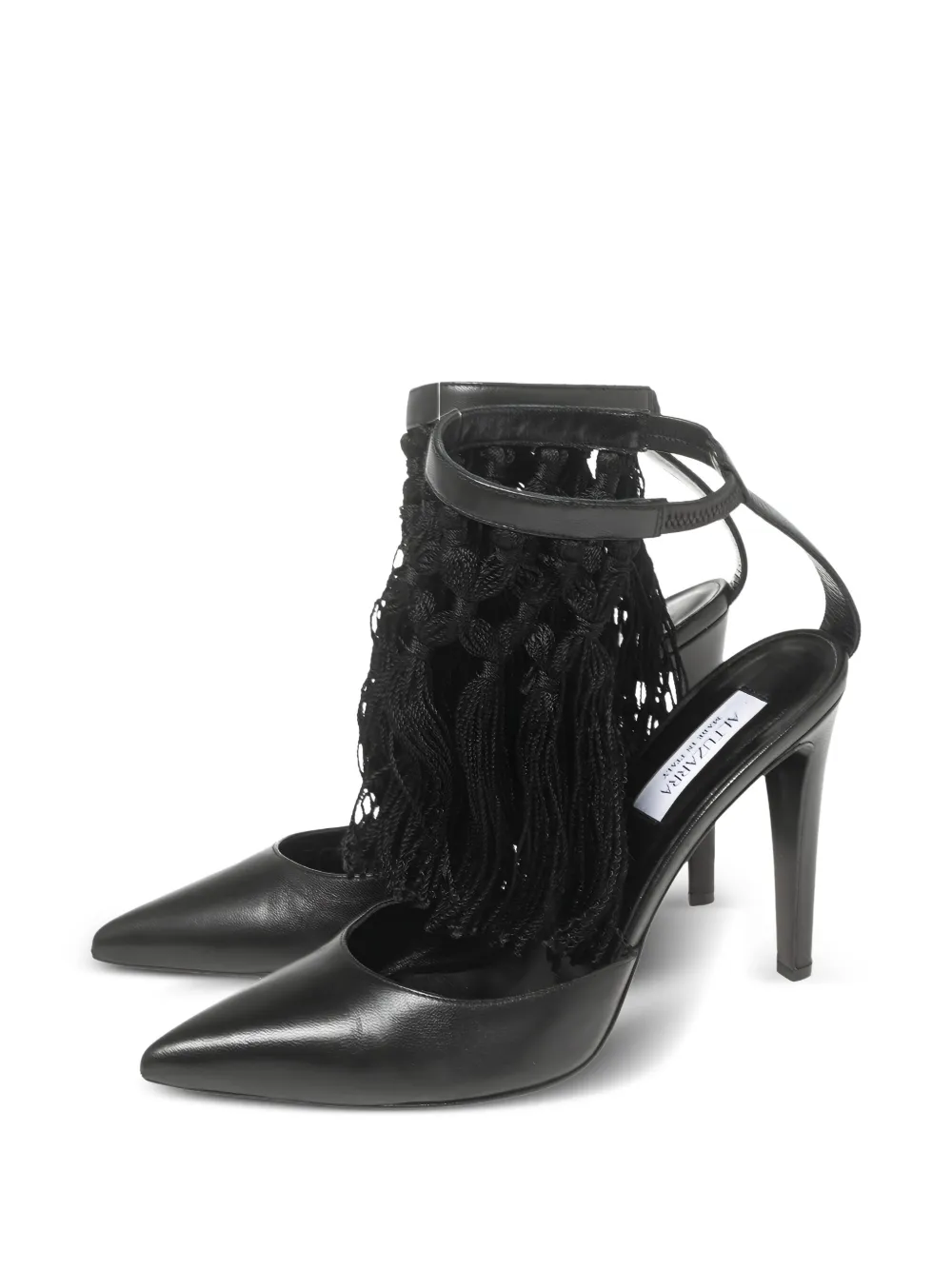 Aquazzura pre-owned 105mm leather fringed pumps | Image 2