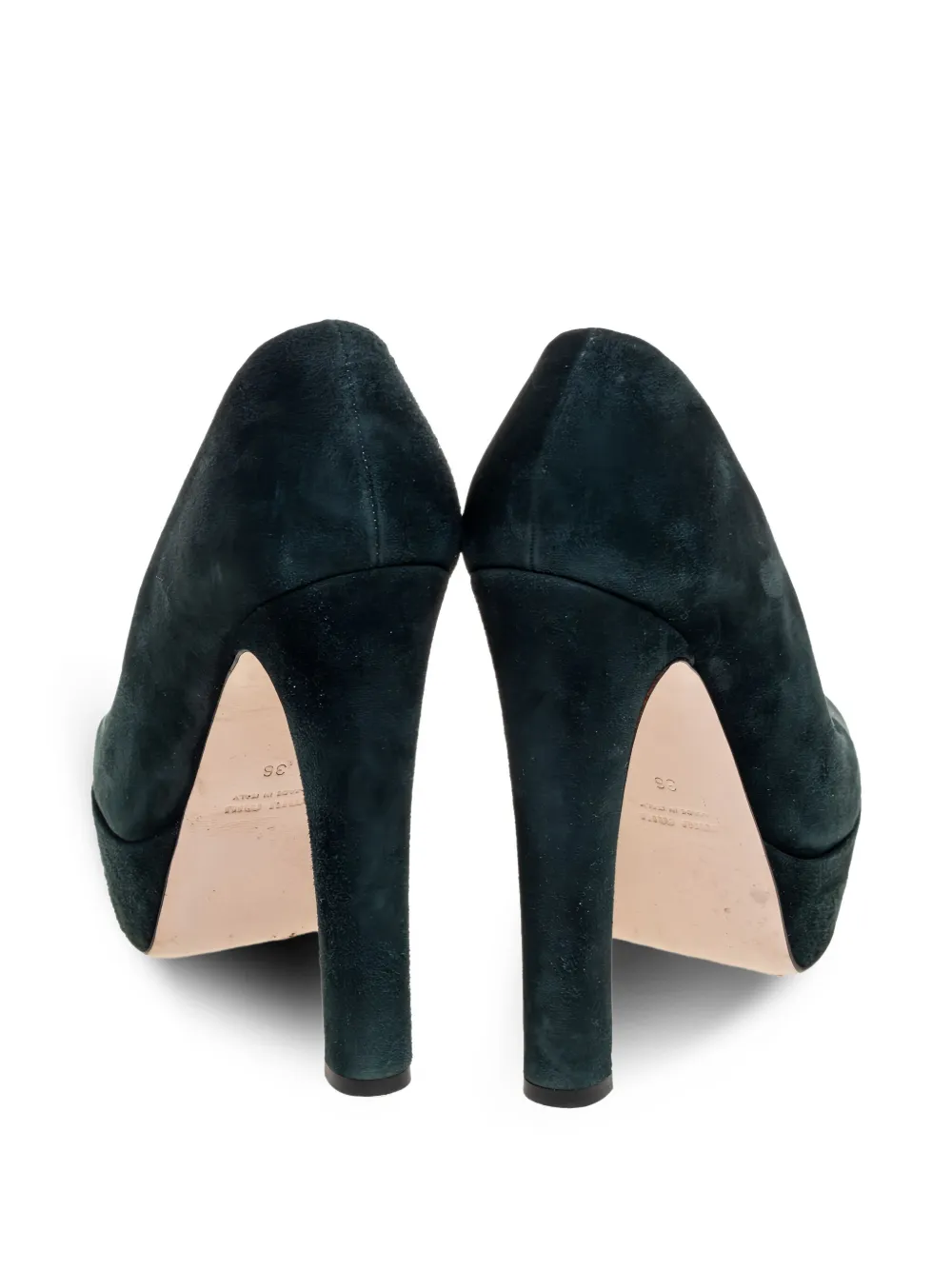 Pre-owned Miu Miu 140mm Platform Pumps