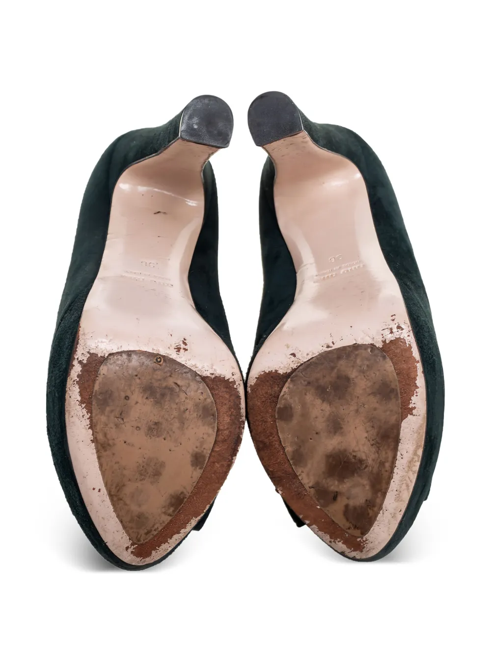 Pre-owned Miu Miu 140mm Platform Pumps