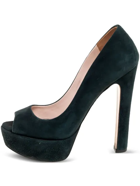 Miu Miu Pre-Owned 140mm platform pumps