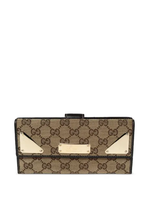 Gucci Pre-Owned GG-canvas leather wallet
