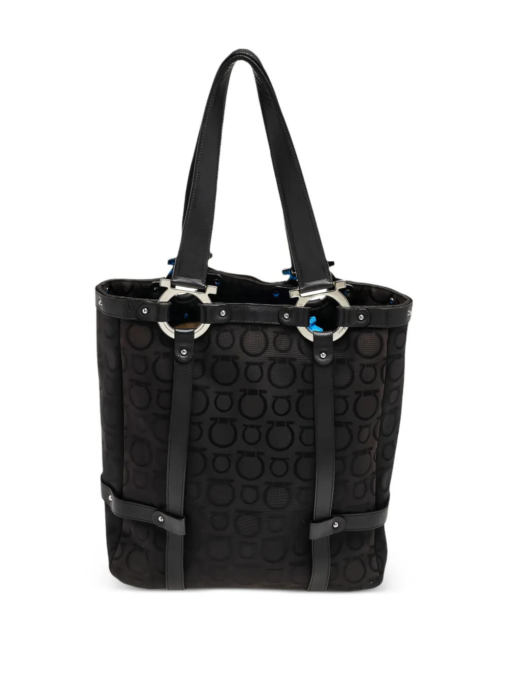 Pre-owned Ferragamo Logo-patterned Tote Bag