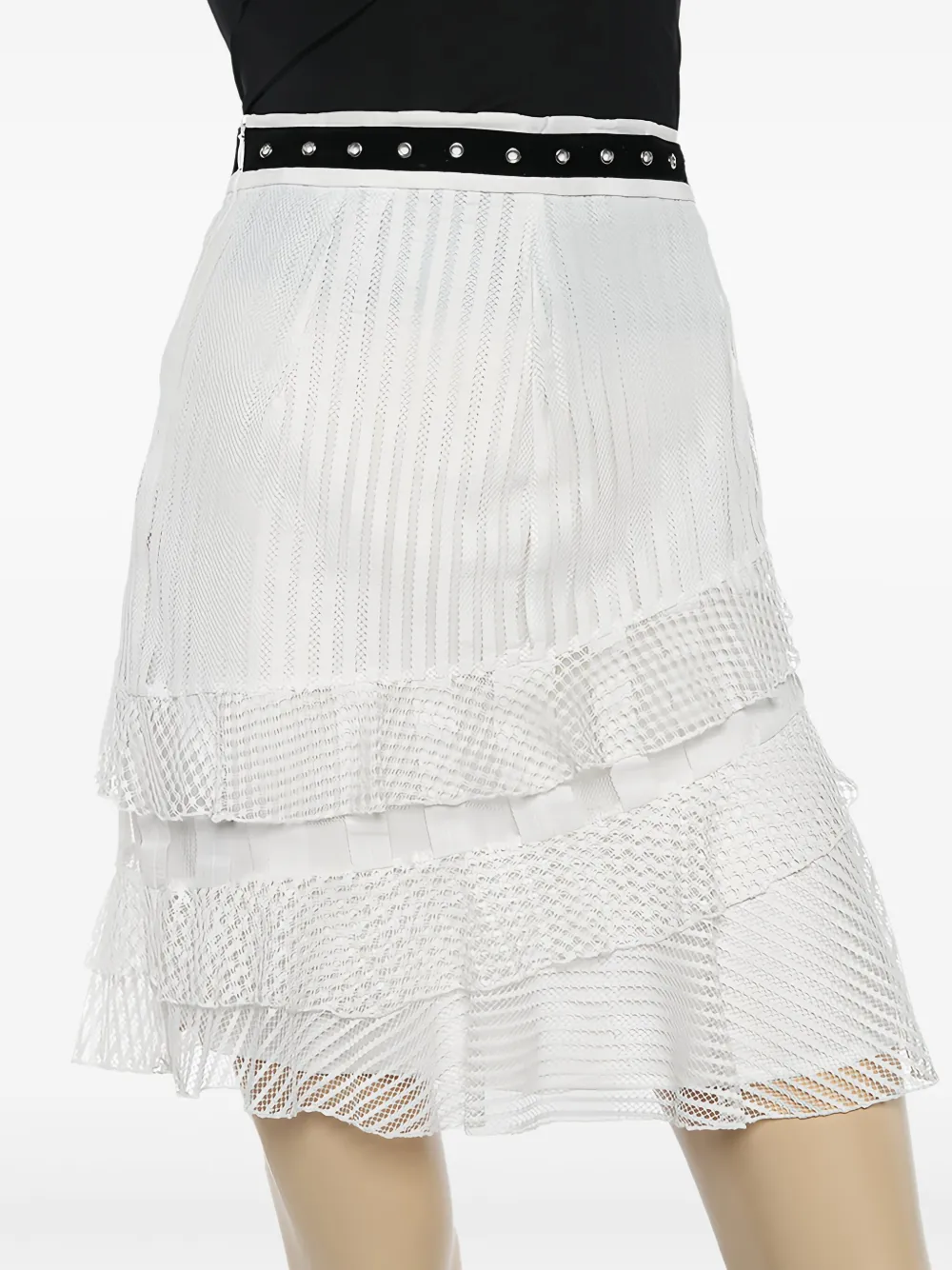 Just Cavalli Vintage Gonna con ruches Pre-owned - Bianco