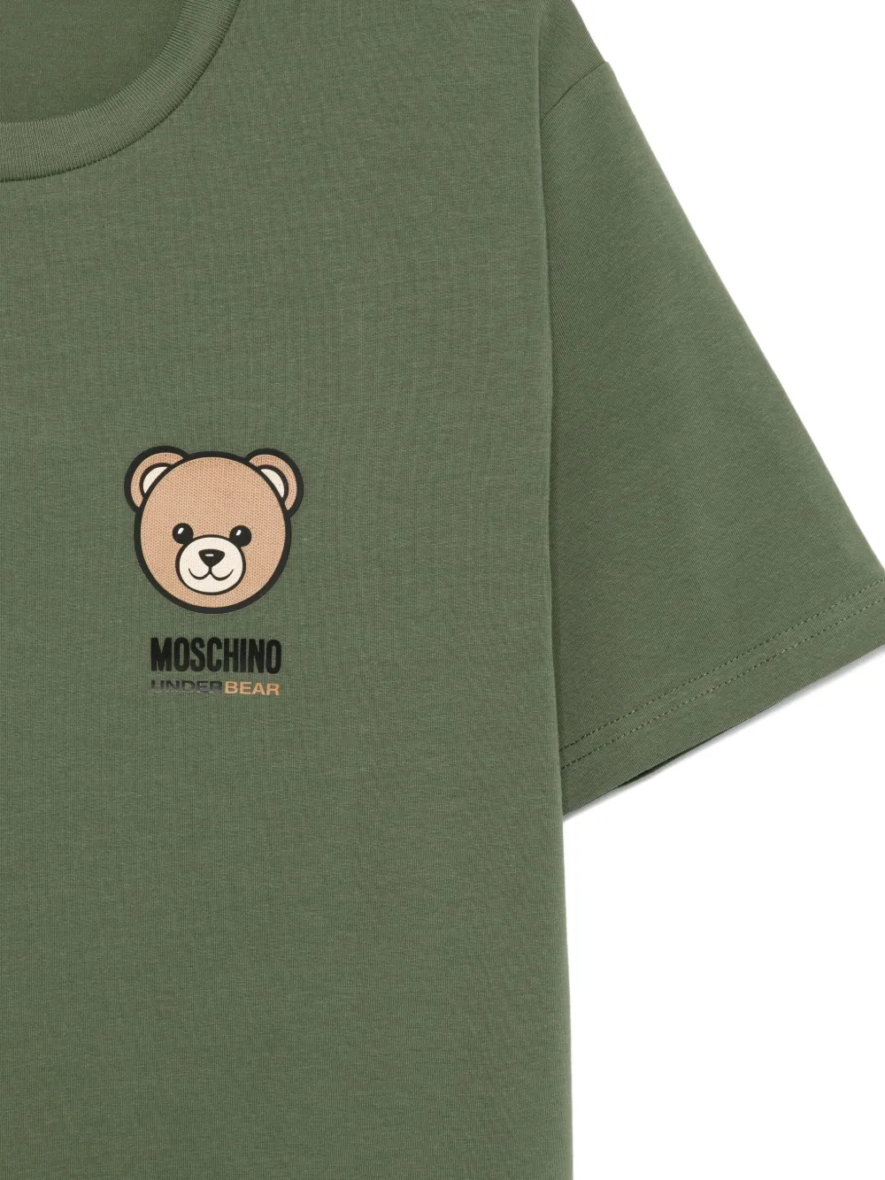 Moschino Teddy Bear Print T-shirt In Green
