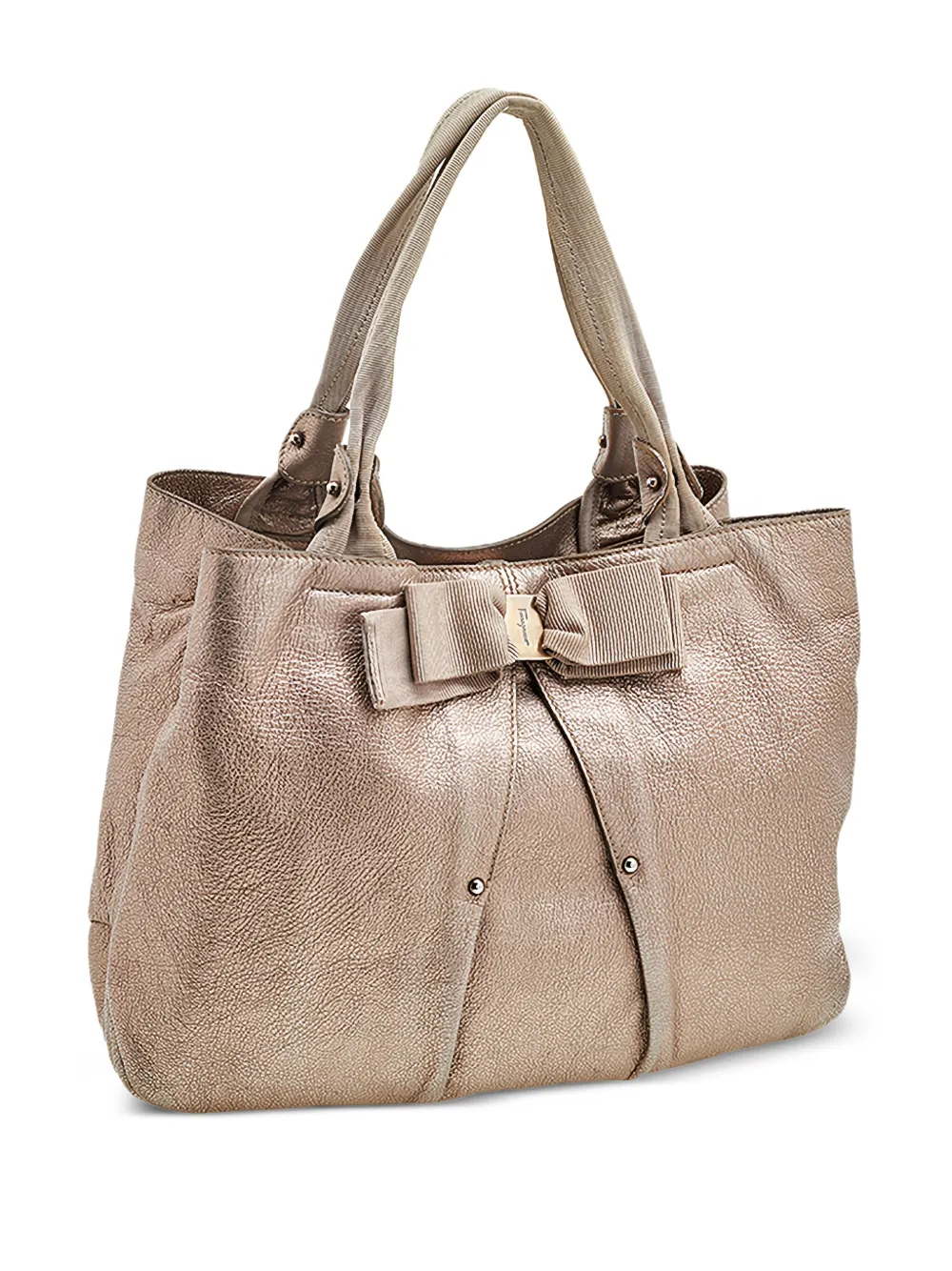 Ferragamo Pre-Owned Borsa tote Miss Vara Bow - Oro