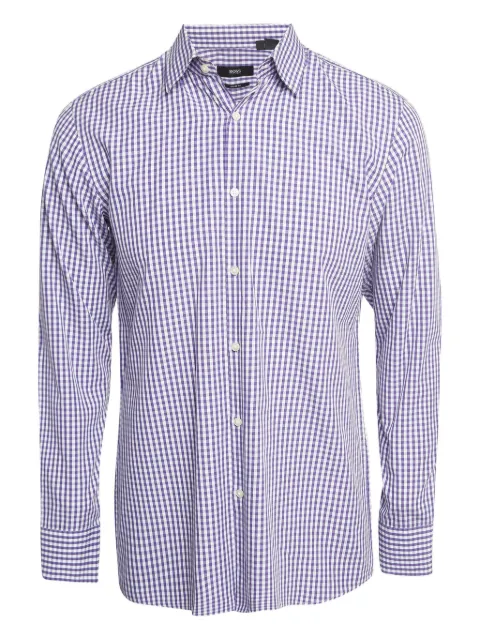 BOSS Pre-Owned checked cotton shirt