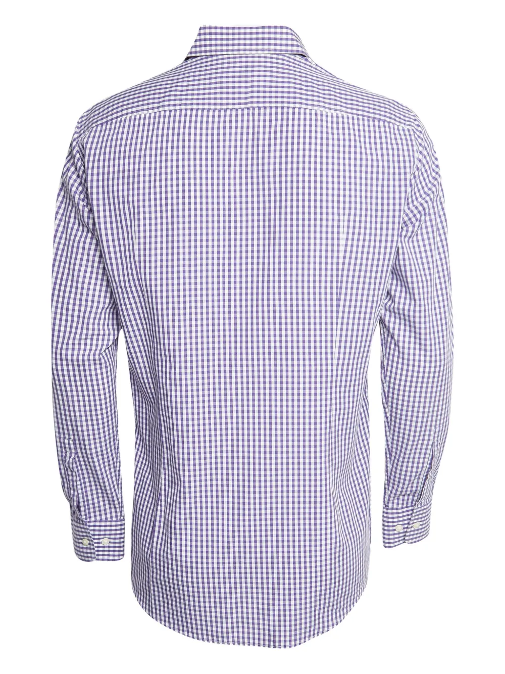 BOSS camisa de algodón a cuadros de archivo | Image 2