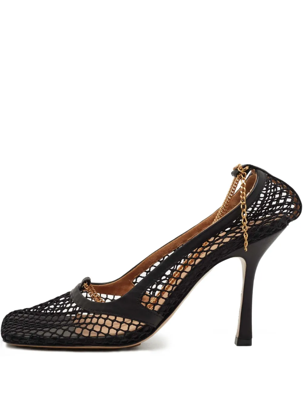 Bottega Veneta Pre-Owned 95mm mesh heeled pumps | Black | Image 1