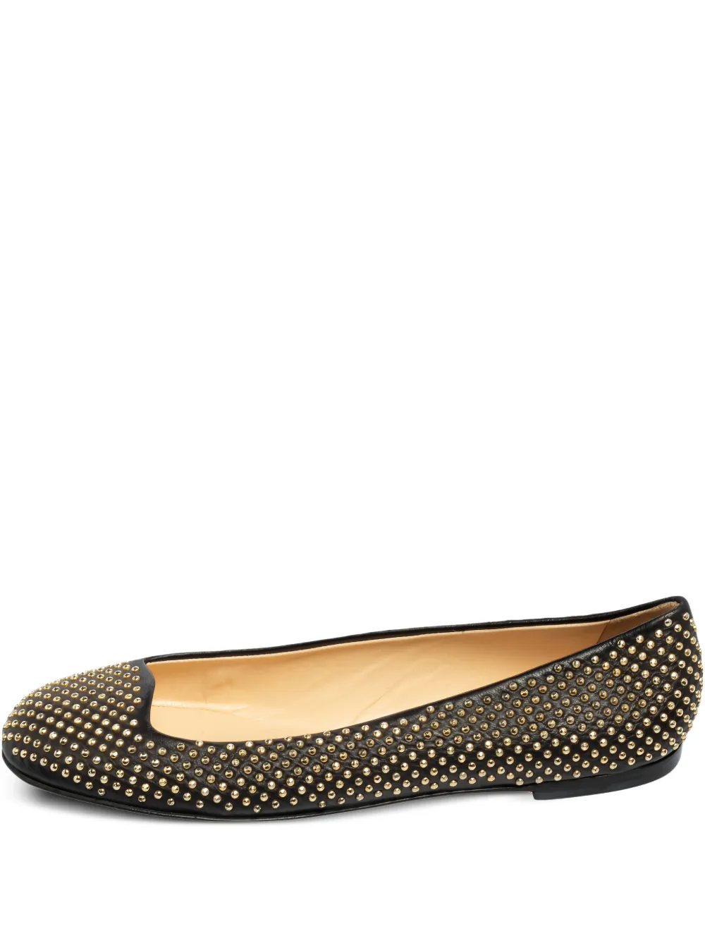 Pre-owned studded ballet flats