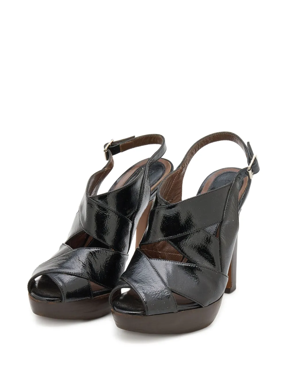 Marni Pre-Owned 115mm leather sandals | Image 2
