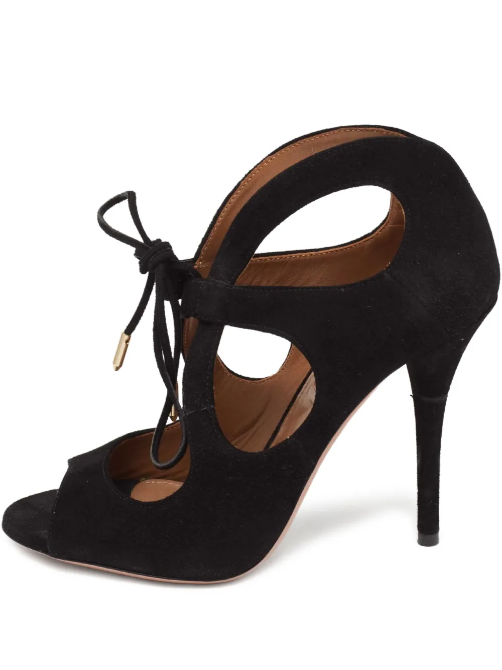 Aquazzura pre-owned C'est Chic 105mm sandals | Black | Image 1
