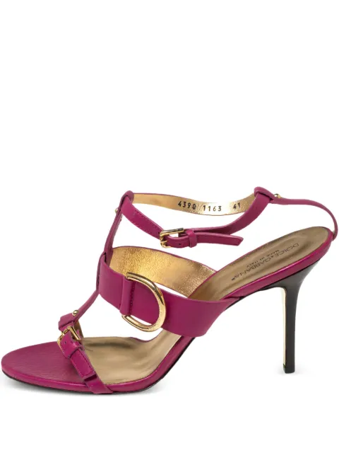 Dolce & Gabbana Pre-Owned 90mm leather sandals 