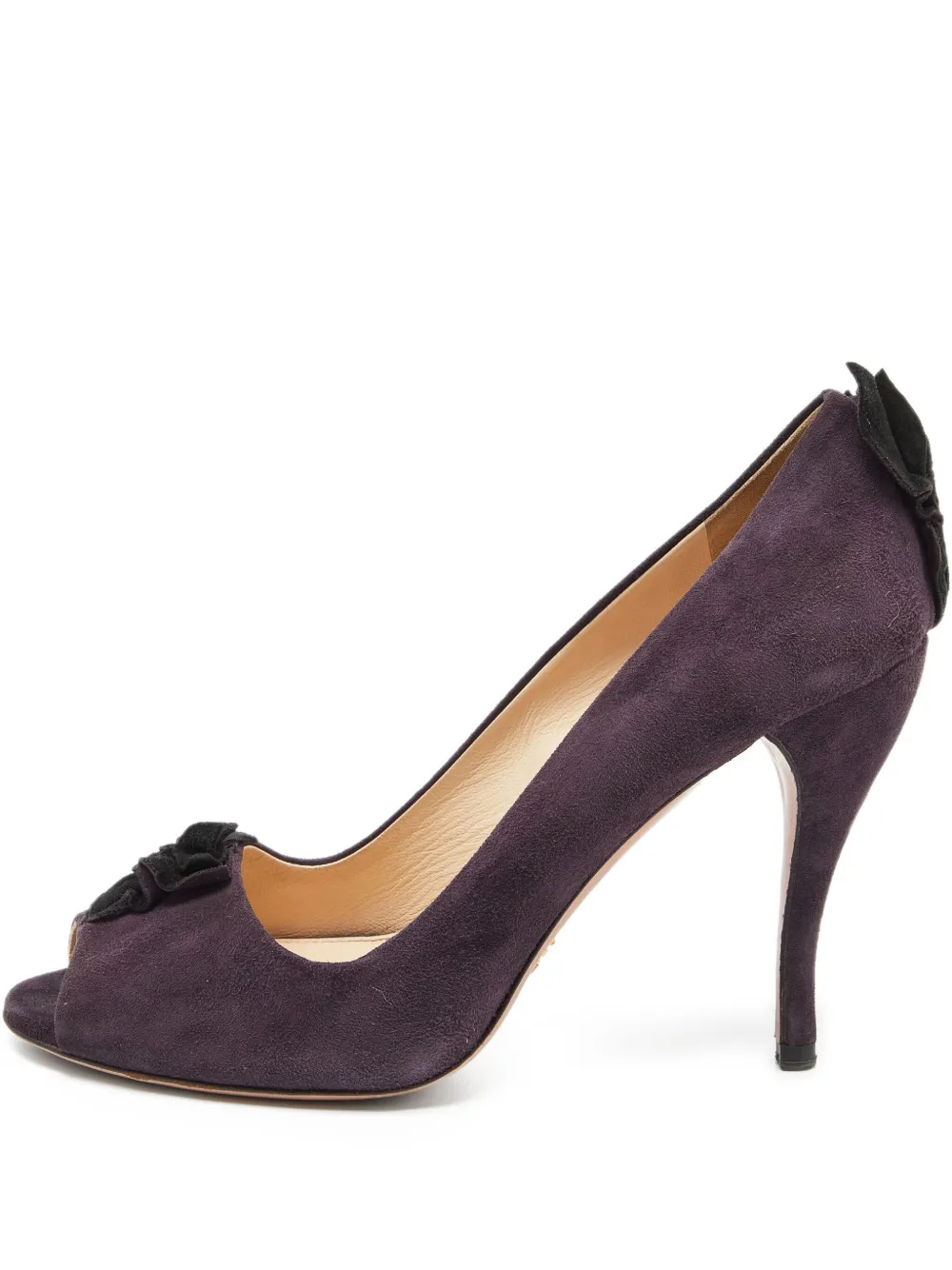 Prada Pre-Owned 110mm ruffle sandals | Purple | Image 1