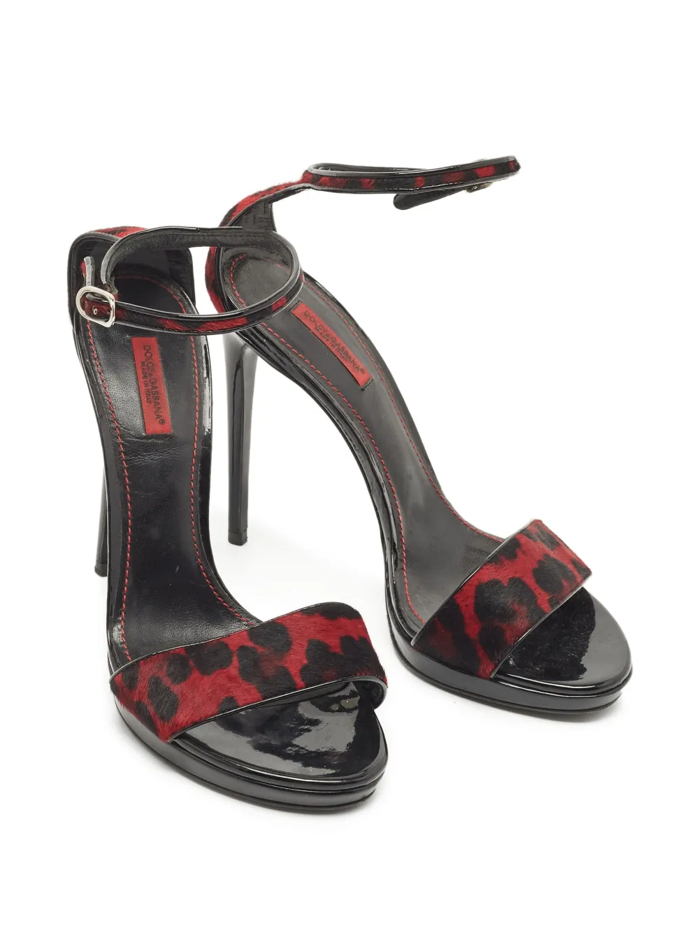 Dolce & Gabbana Pre-Owned 125mm leopard-print sandals | Image 2