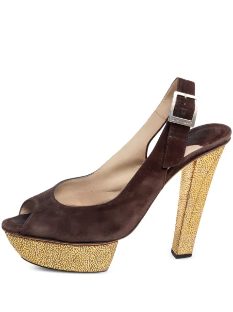 Jimmy Choo Pre-Owned 130mm Lexy slingback sandals