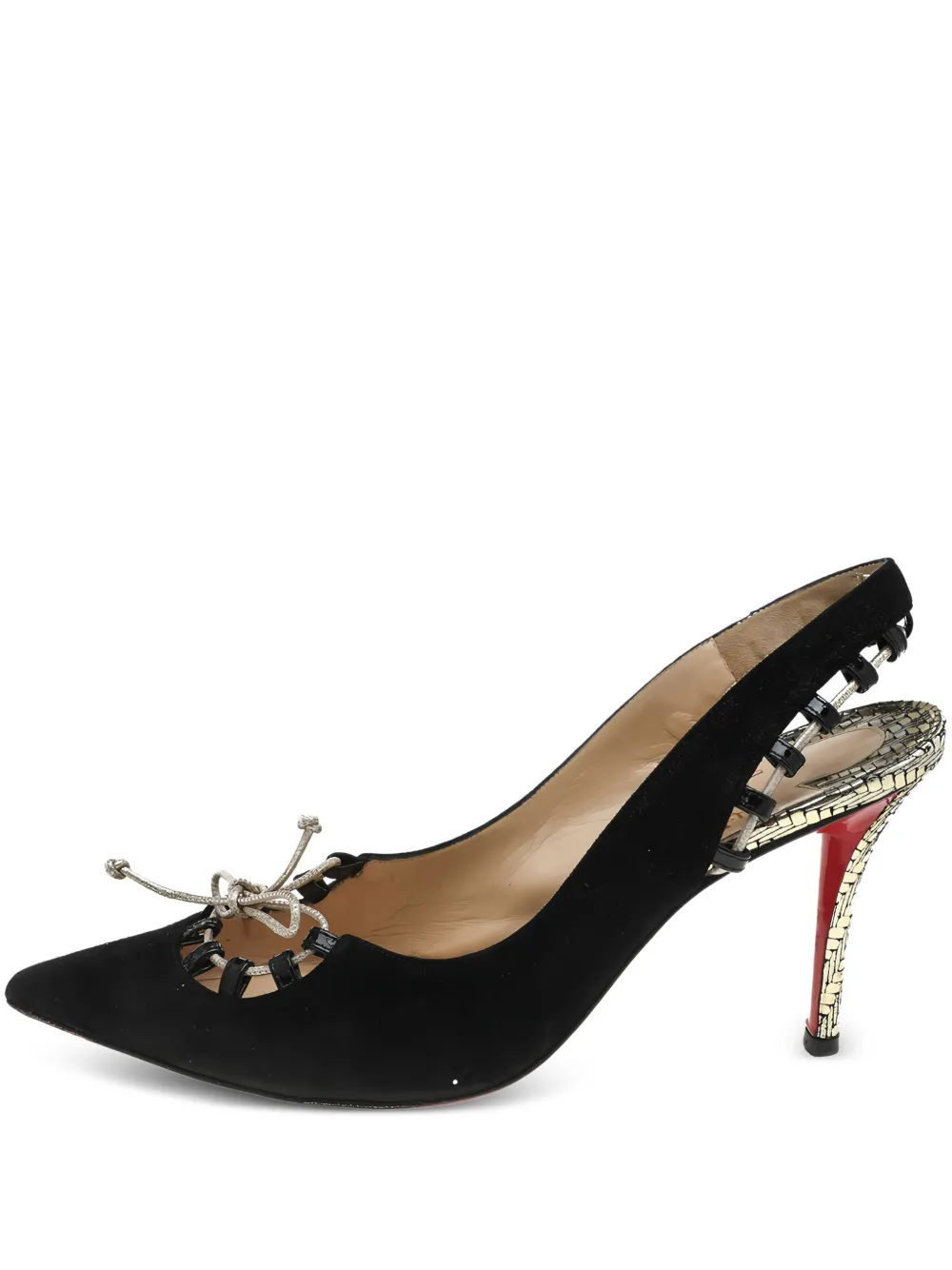 Pre-owned Christian Louboutin 90mm Suede Pumps