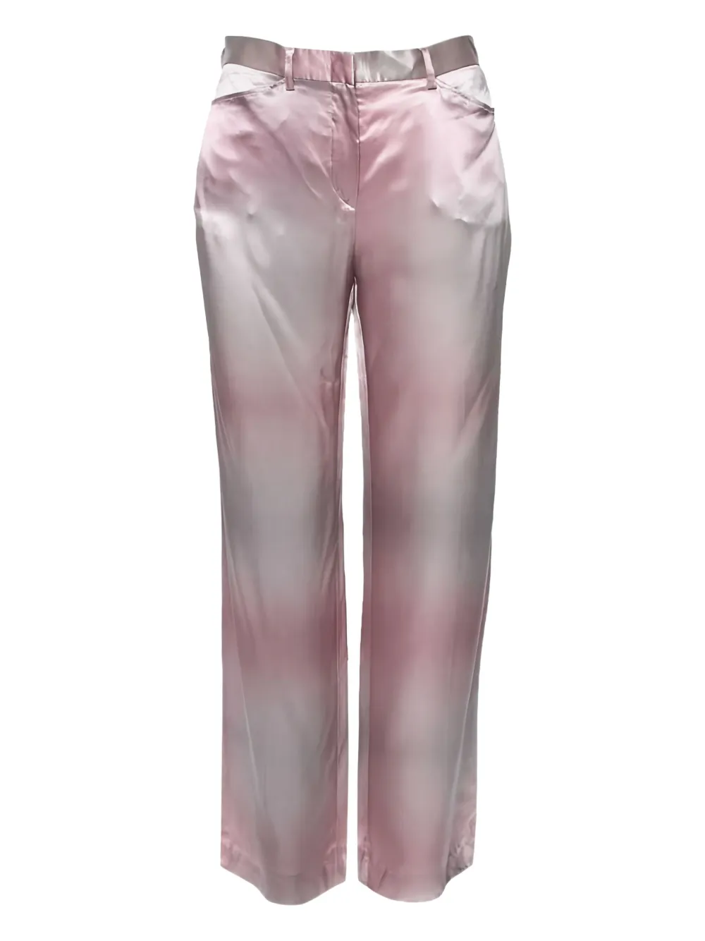 Emporio Armani Pre-Owned silk trousers | Pink | Image 1