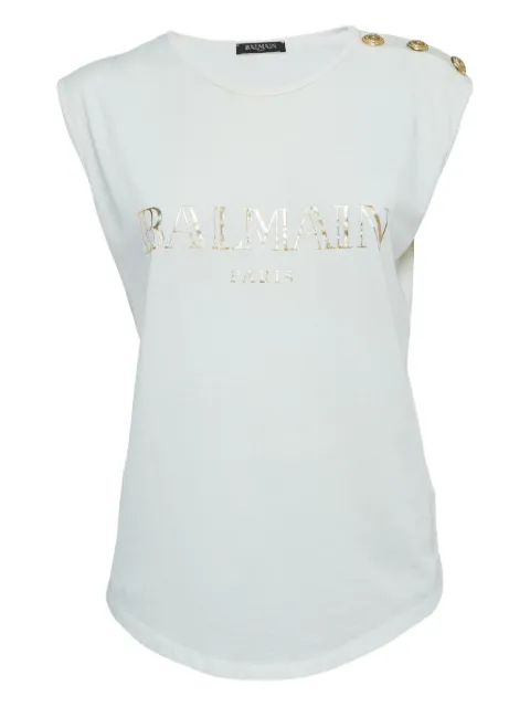 Balmain Pre-Owned logo-print T-shirt