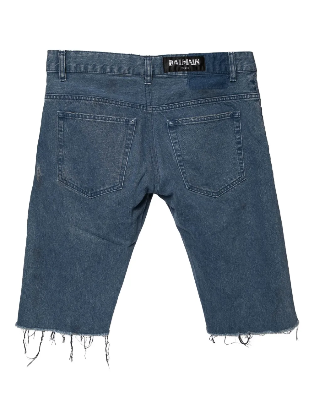 Balmain Pre-Owned short en jean à effet usé | Image 2